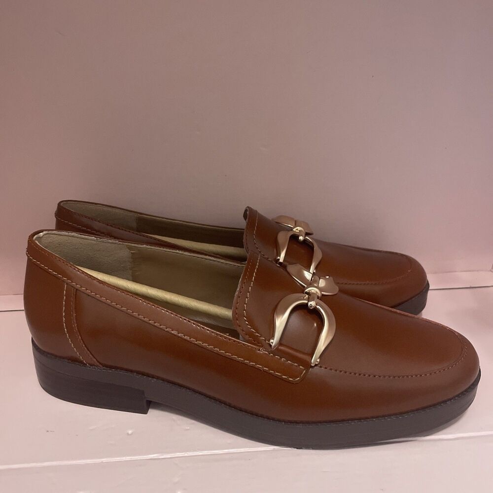 27 Edit Naturalizer Size 8 Women's Loafer Carmina Tan Shoes Flats Career Wear